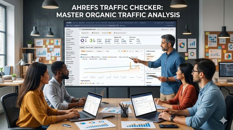 Ahrefs Traffic Checker Master Organic Traffic Analysis